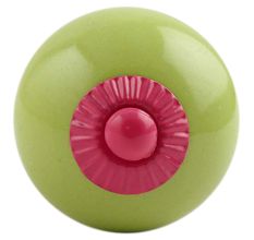 Lime Round Pink Fitting Ceramic Knob